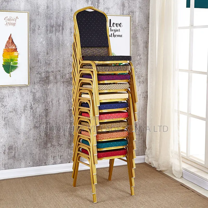 Office Chair; Red/Blue Banquet Conference Office Chair