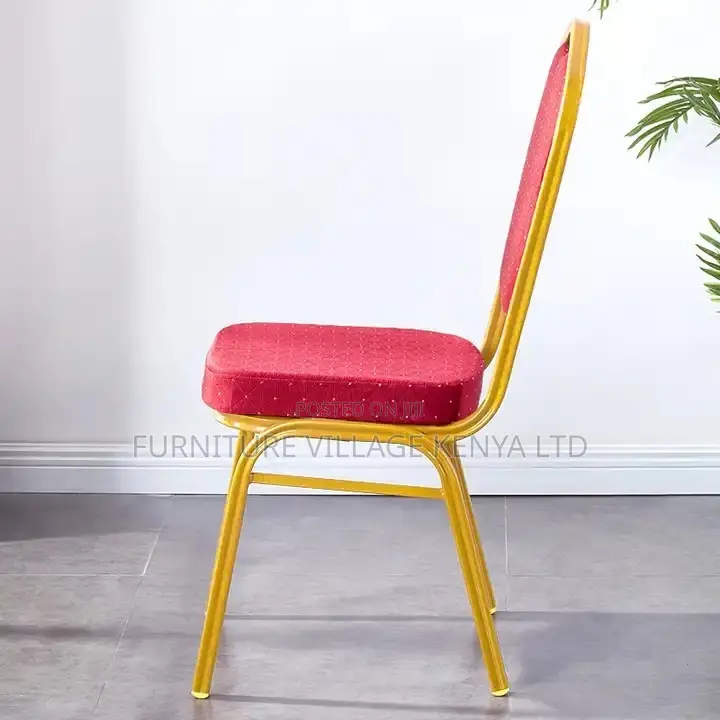 Office Chair; Red/Blue Banquet Conference Office Chair
