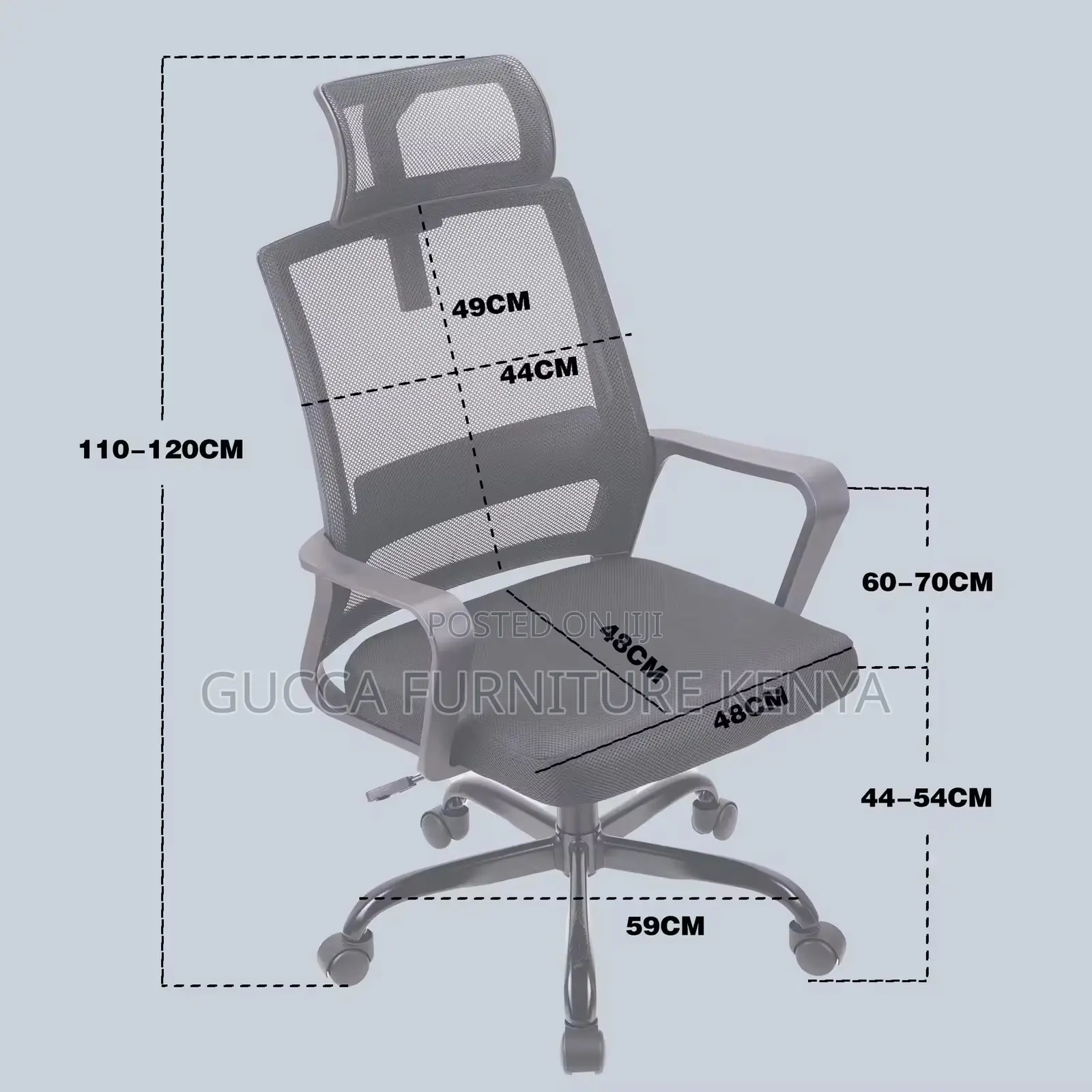 Ergonomic Mesh High-back Study Chair
