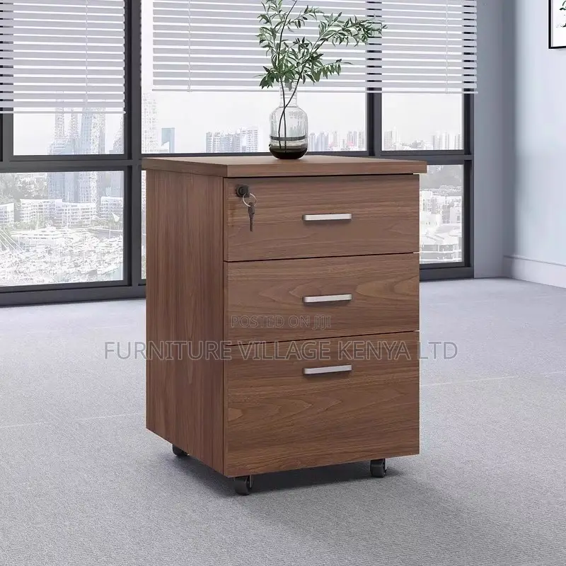 Office Cabinet; 3-drawer Wooden Office File Cabinet