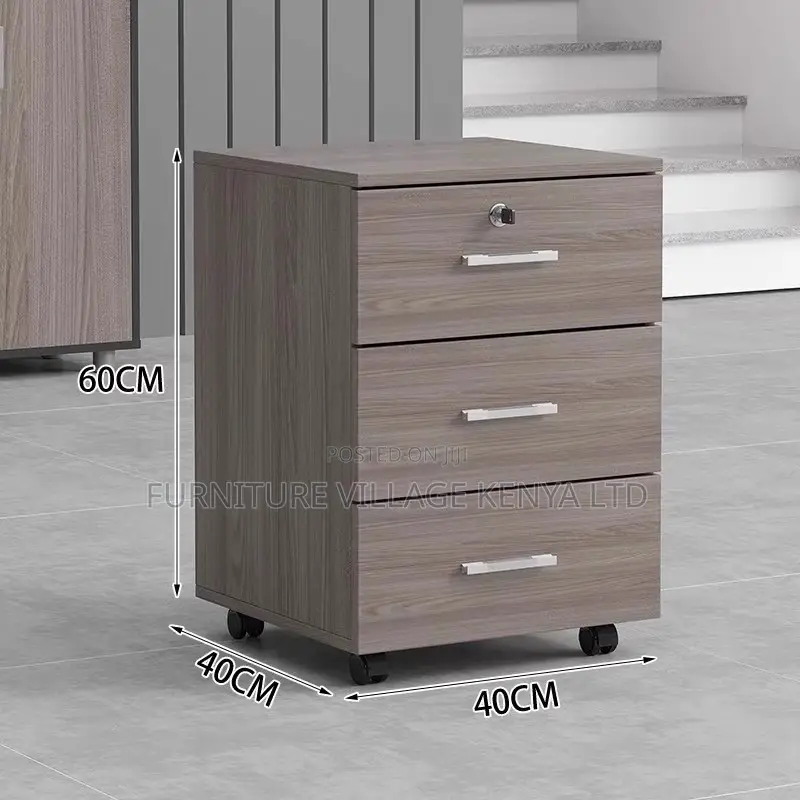 Office Cabinet; 3-drawer Wooden Office File Cabinet