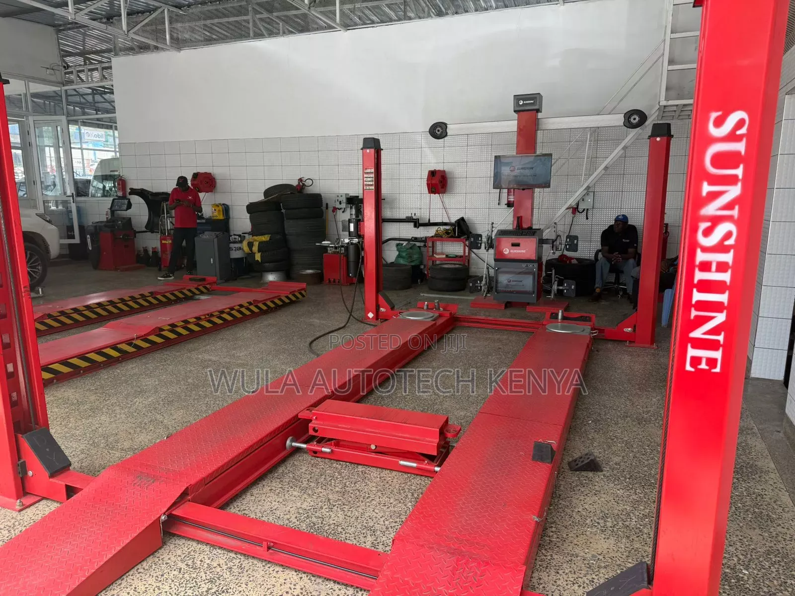 3d Wheel Alignment Sp-G6ls Machine With 4t Four Post Carlift Machine