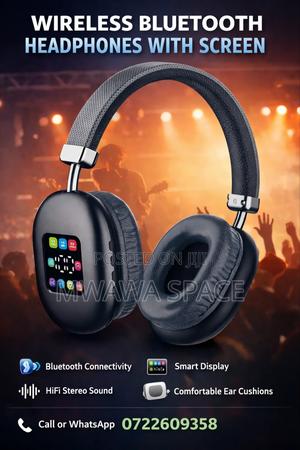 Hifi Stereo Wireless Headphones With Smart Screen - thumbnail 2