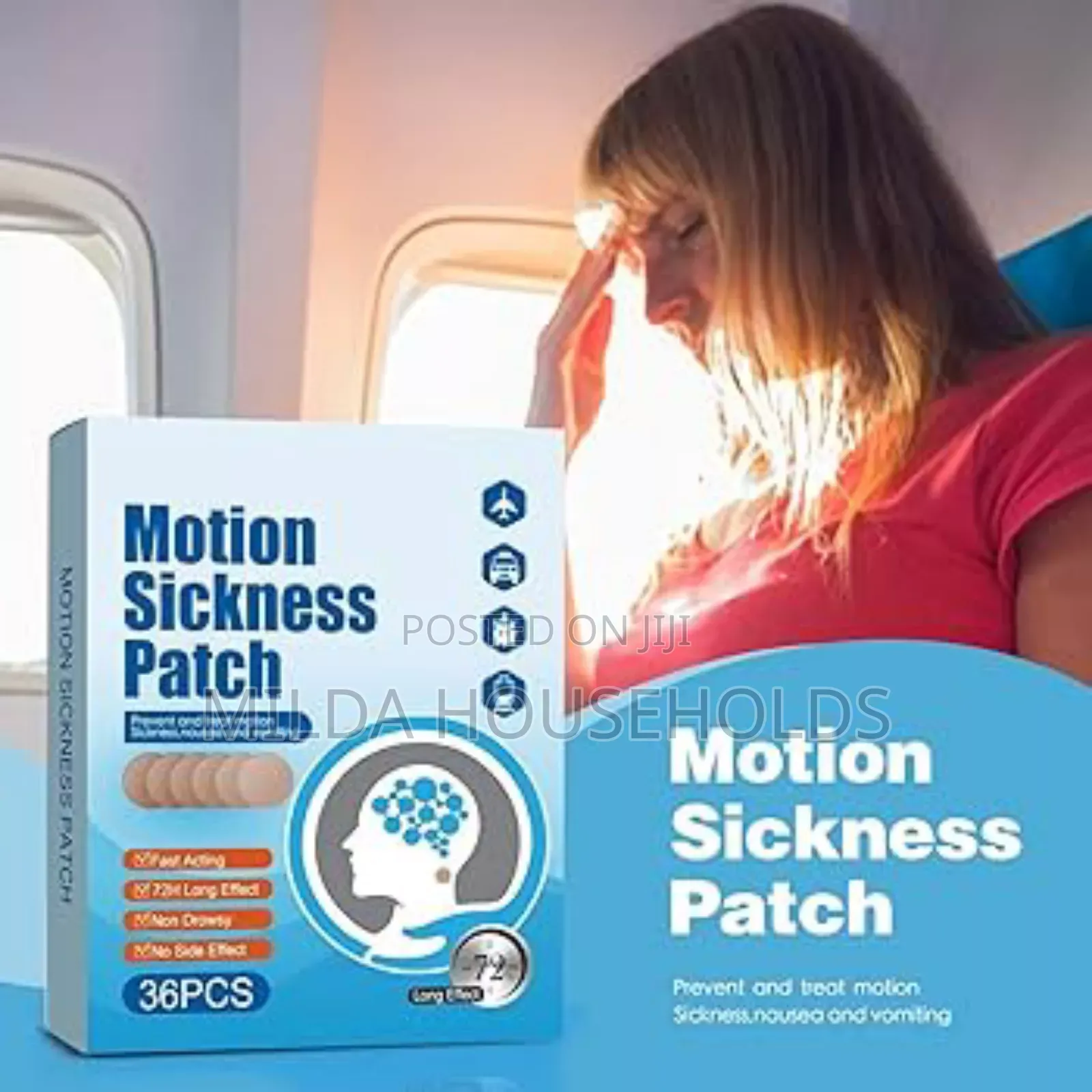 36 Piece Motion Sickness Patch