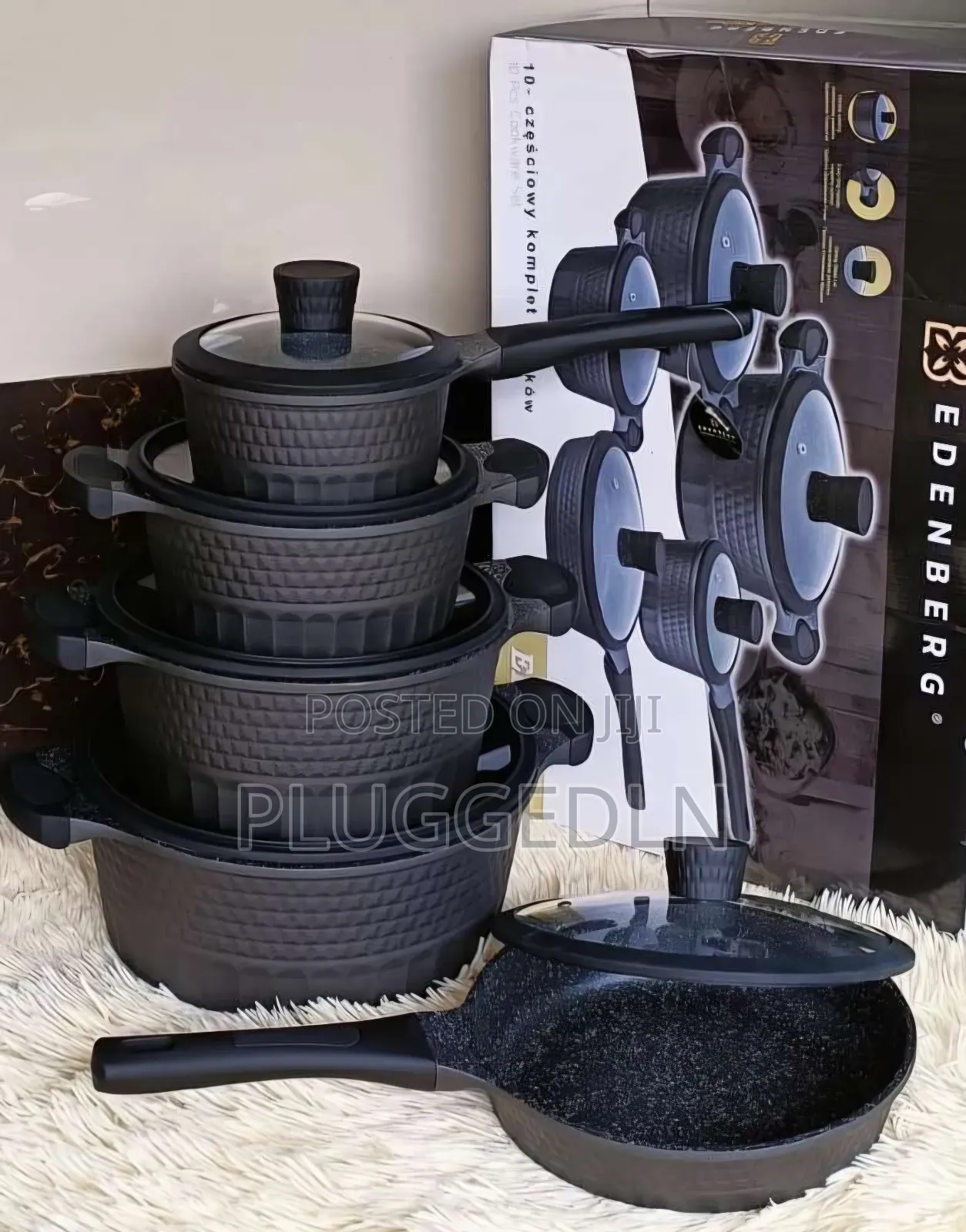 Edenberg Nonstick Cooking Pots 
10 PCS Sets