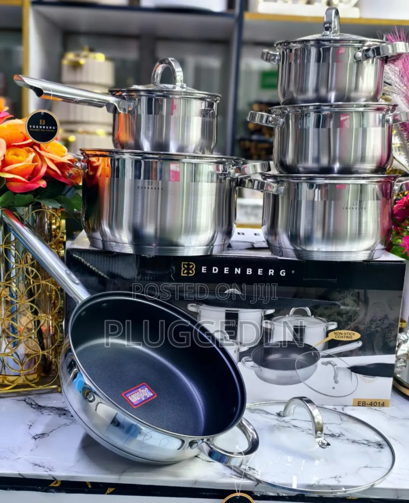12pcs Edenberg Stainless Cookware 