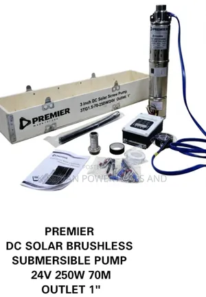 Dc Solar Brushless Submersible Water Pump 24v,250w,70m