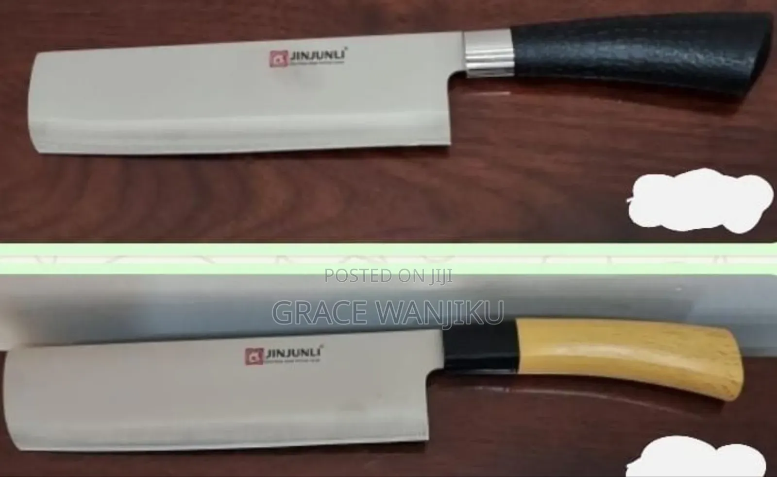 Jinjunli Small Bone Cleaver Knife 30cm Long, 5cm Width, Handle 12cm