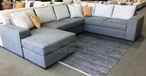 Grey L-Shaped Sofa(7 Seater)