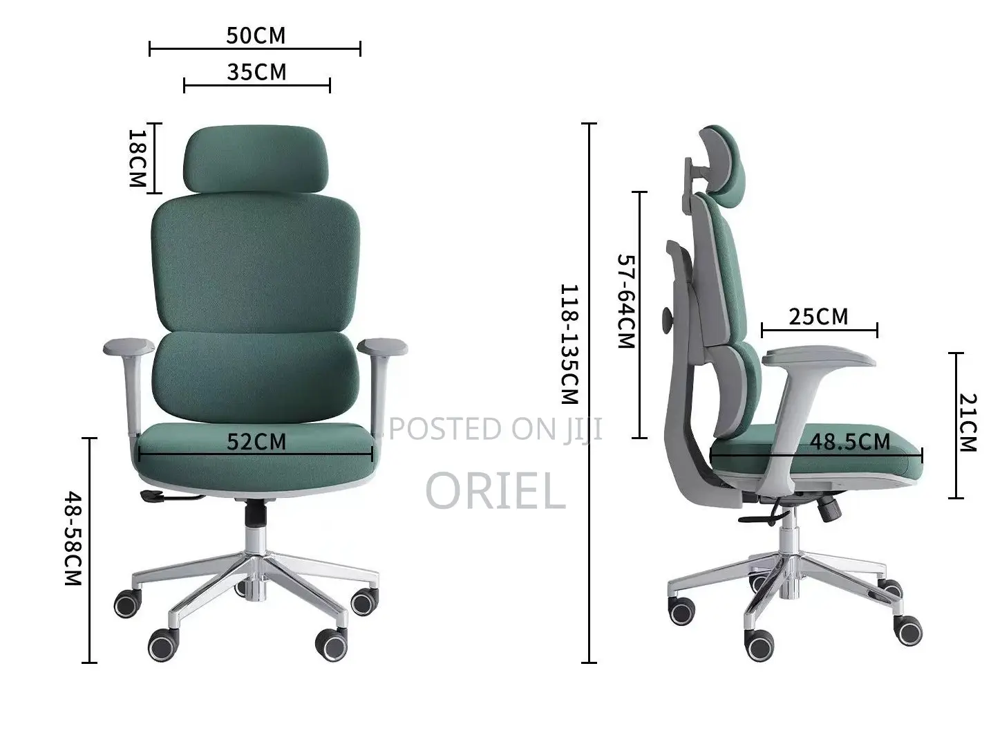 Office Chair : Premium High-Back Orthopedic Ergonomic Office Chair