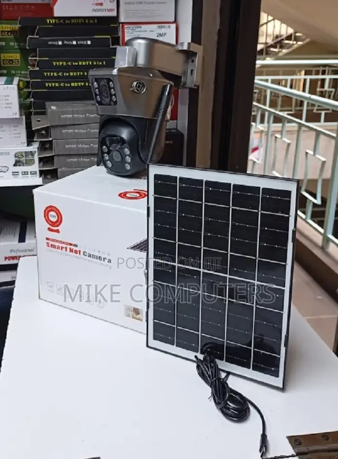 Audio Recording Support 12mp 4g PTZ Rotating Dual Lens Solar Camera
