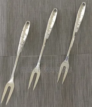 *Love Handle Stainless Steel Silver Serving Spoon*