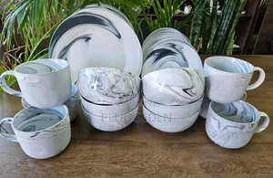 24pcs Marble Ceramic Dinner Set*