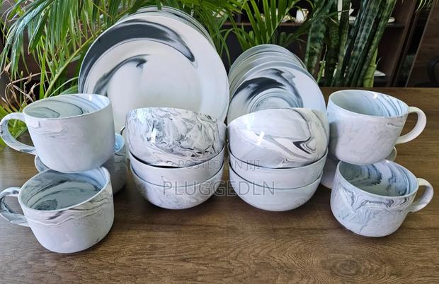 24pcs Marble Ceramic Dinner Set*