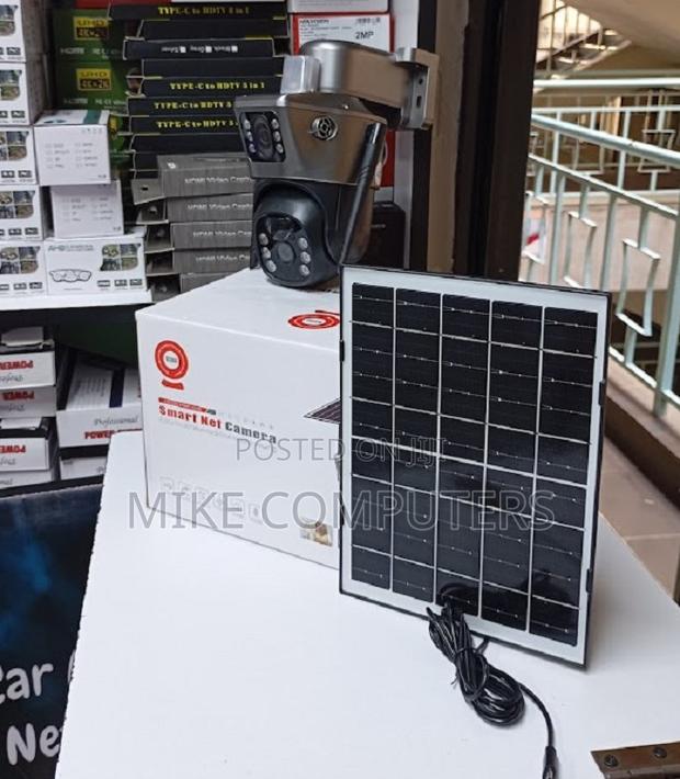 Ip66 Rated Waterproof 12mp 4g PTZ Rotating Dual Lens Solar Camera