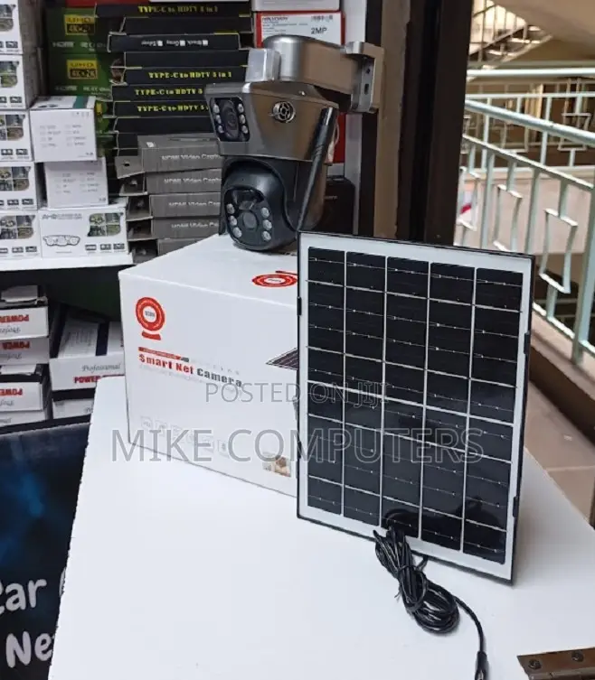 Ip66 Rated Waterproof 12mp 4g PTZ Rotating Dual Lens Solar Camera