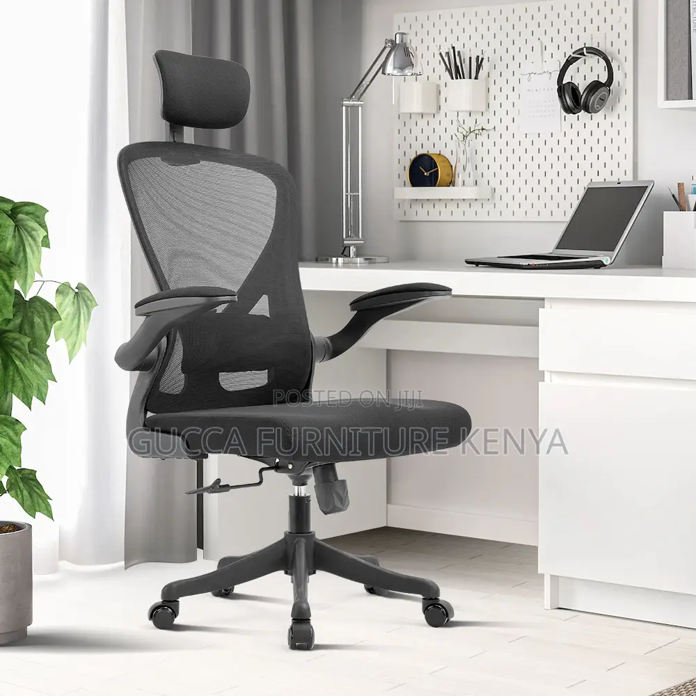 Ergonomic Mesh Office Chair With Flip Armrest