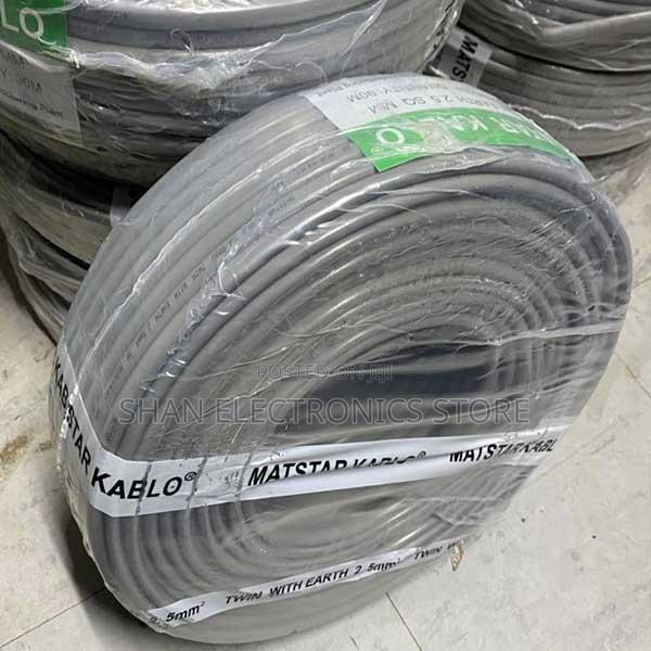 Matstar Electrical Cable 3 Cores 2.5 Twin With Earth 90 Meters