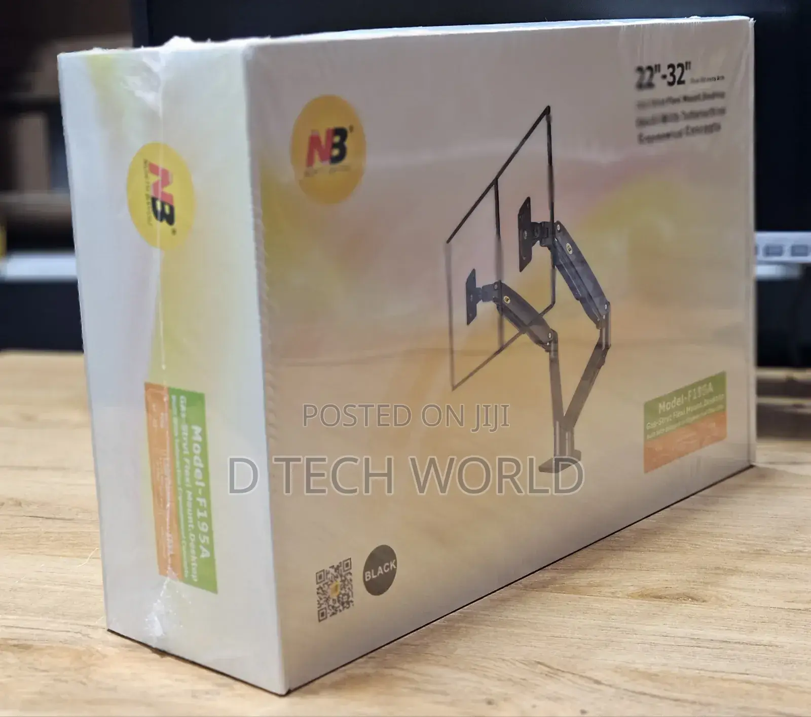 Nb Link Dual Ergonomic Monitor Arm
Model:F195
Can Mount Upto 34 Inch