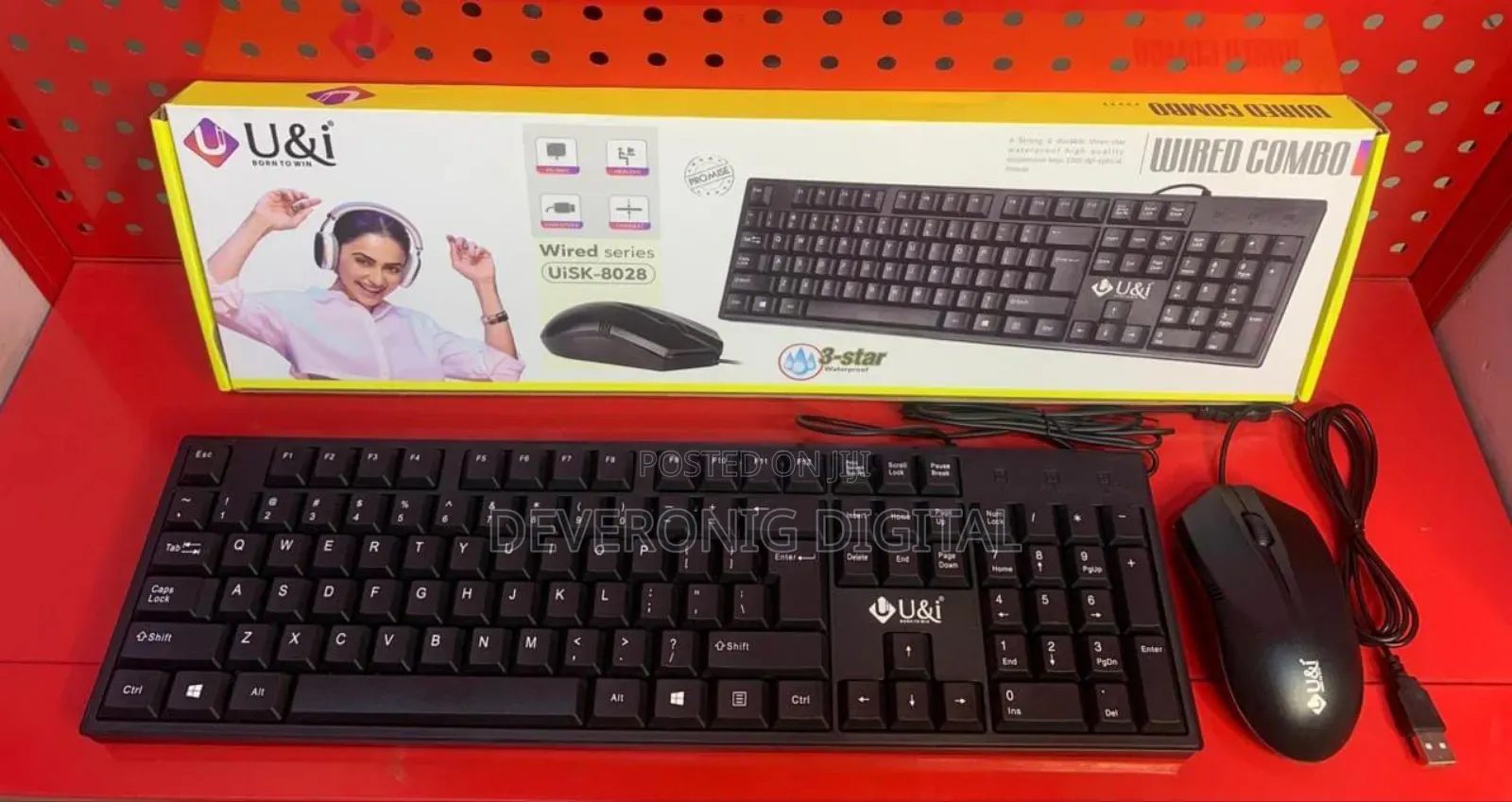 *U I Keyboard Mouse Uisk-8028* *