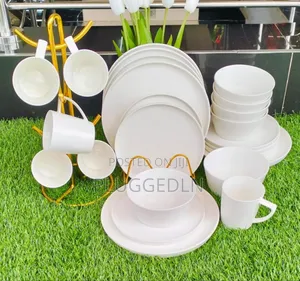 24pcs White Dinner Set 
