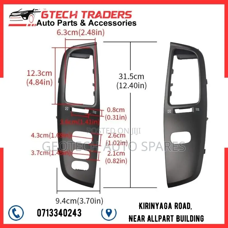 Land Cruiser Prado Fj100 Dashboard Ac Air Vent Cover Panel