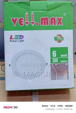 Vellmax Led Panel Light 6w