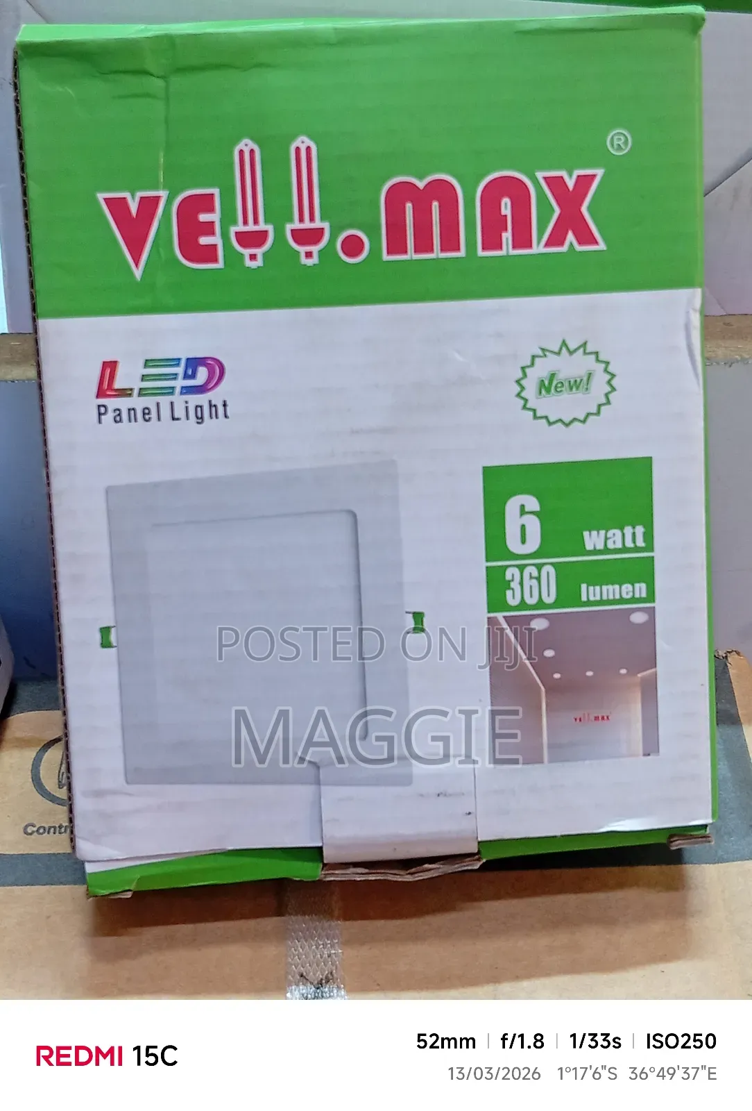 Vellmax Led Panel Light 6w