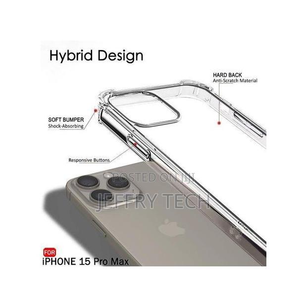 Fynix Crystal Clear Hard Pc Case for iPhone 15 Pro Max - main view