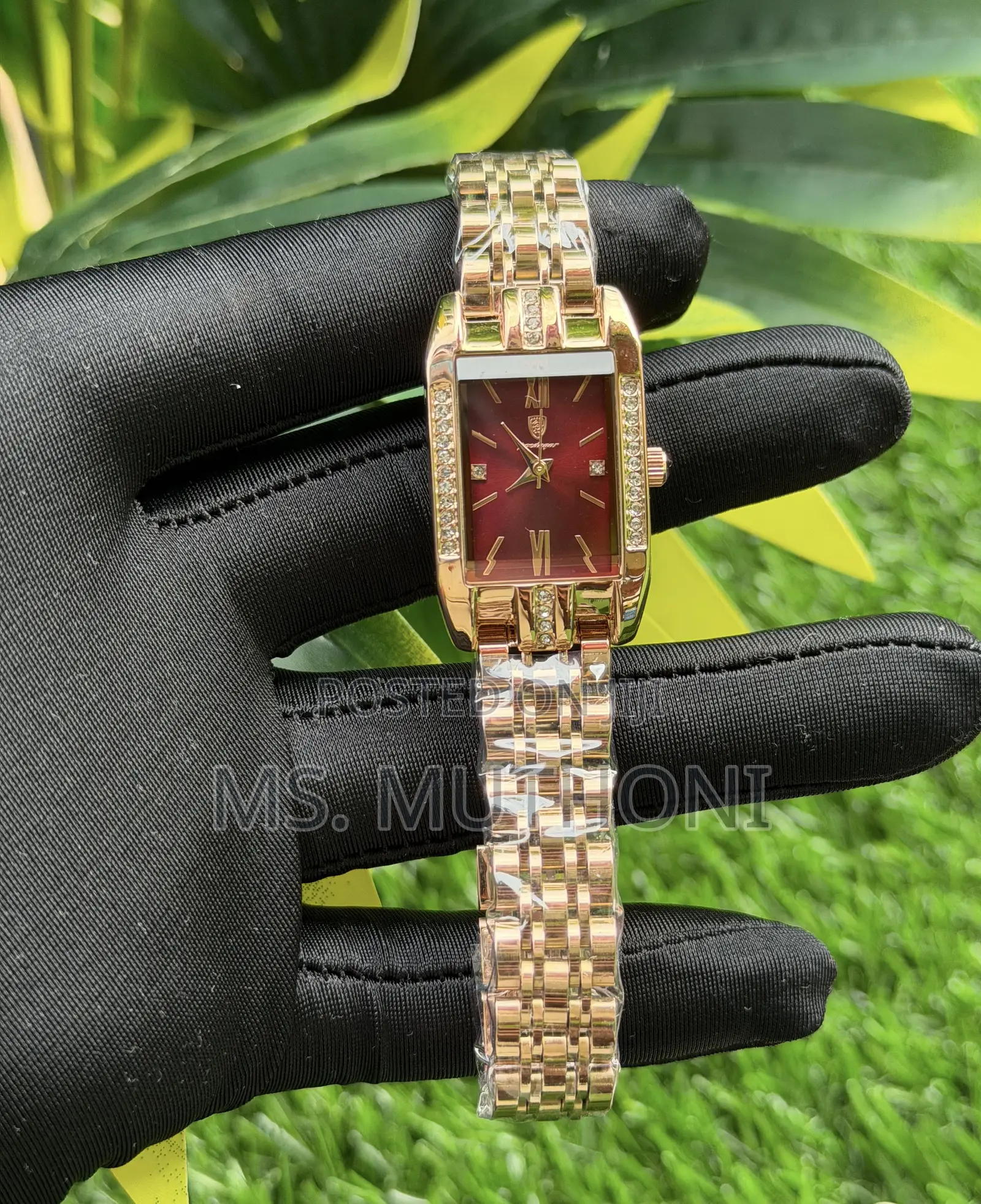  Ladies Gold Coated Wrist Watch 