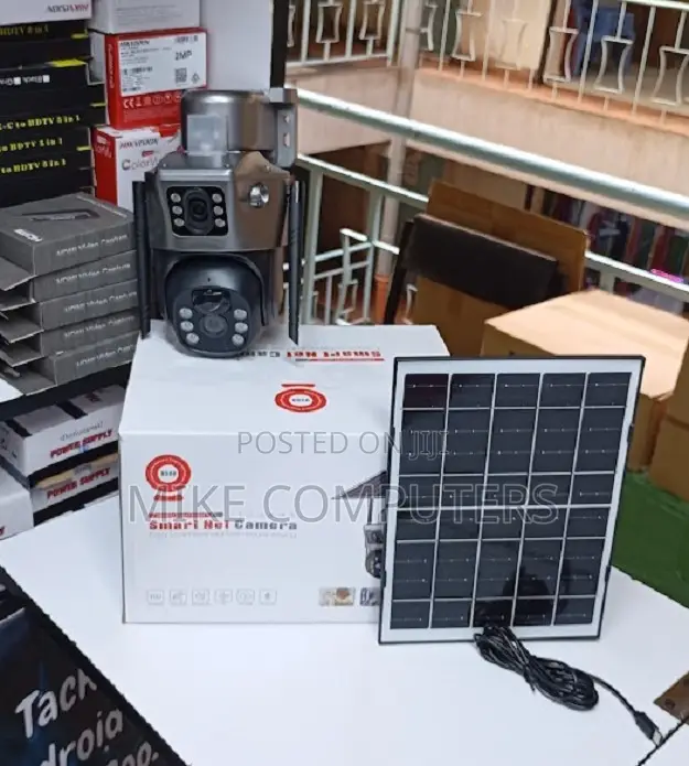 12mp 4g PTZ Rotating Dual Lens Solar Camera