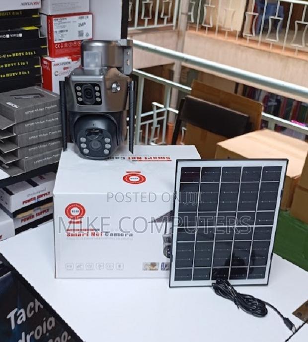 12mp 4g PTZ Rotating Dual Lens Solar Camera