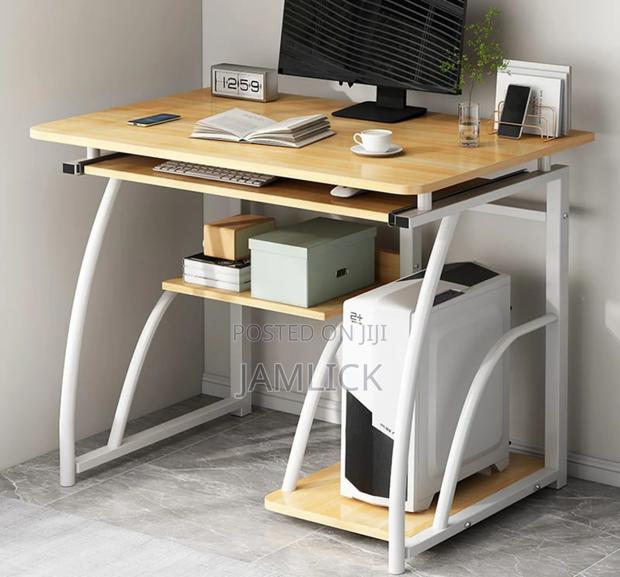 Modern Compact Computer Desk –Ev - main view