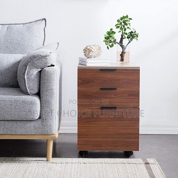 Office Cabinets; Executive Brown 3-Drawer Office Storage Cabinet - thumbnail 11