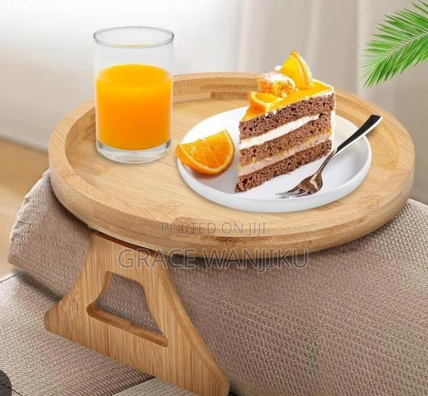 *Bamboo Multi-Functional Sofa Armrest,Couch Arm Table Rest - main view