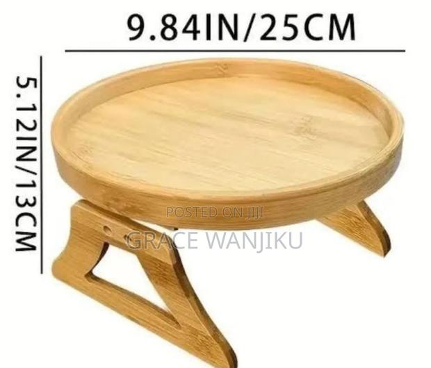 *Bamboo Multi-Functional Sofa Armrest,Couch Arm Table Rest - thumbnail 2