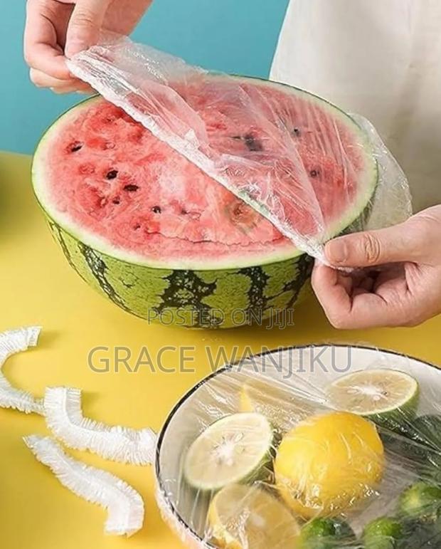 100pc Pack of Clear Stretching Food Cover