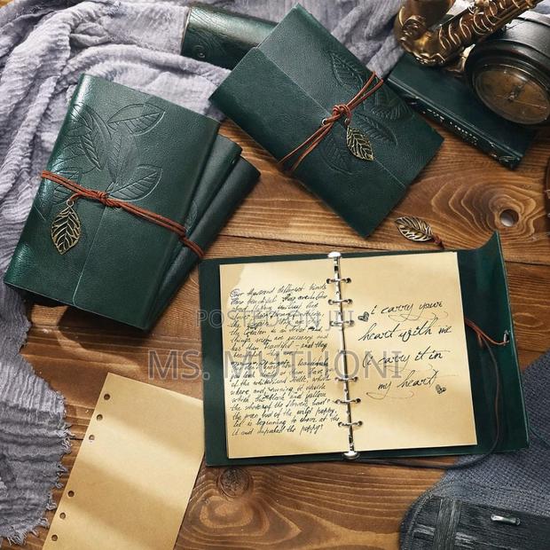 Vintage-Style Leather Journal /Rustic Stationery or Travel Diaries