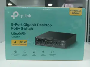 Tp-Link 5-Port Gigabit Desktop Ethernet Switch With 4-Port Poe+ 65w.