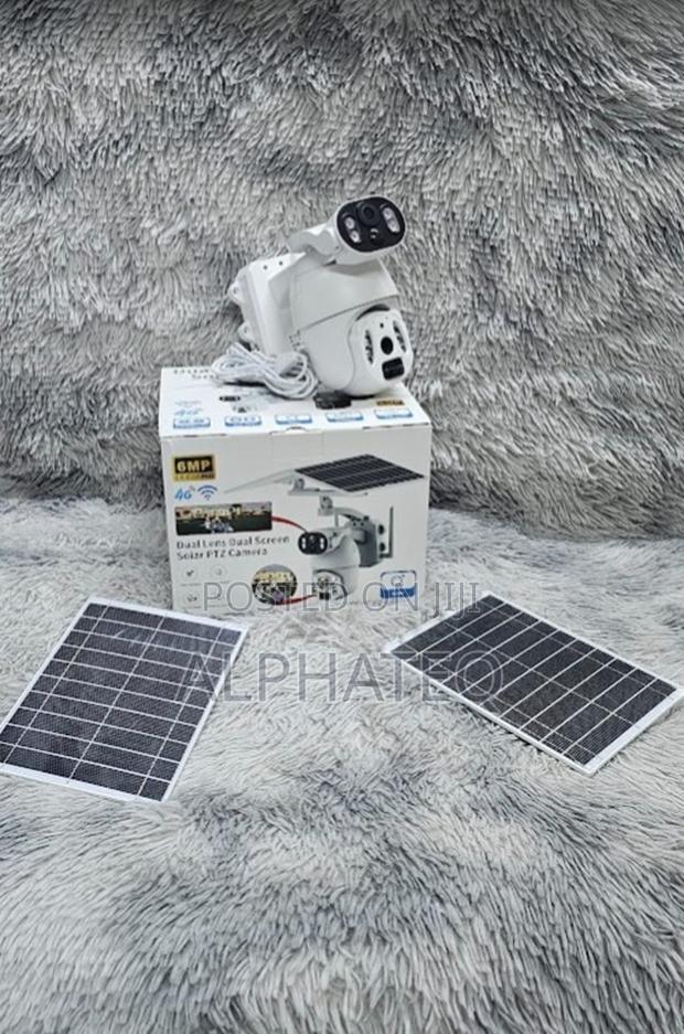 Dual Lens Solar CCTV Camera 6mp Night Vision Motion Detection Camera - main view