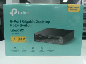 Tplink Litewave Ls105gp 5-Port Gigabit Desktop Switch With 4-Port Poe+