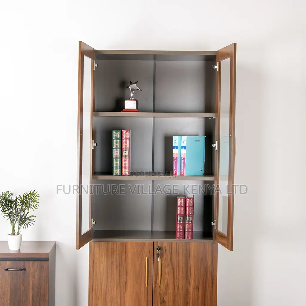 Office Cabinet ; 2-door Wooden Office Storage Cabinet