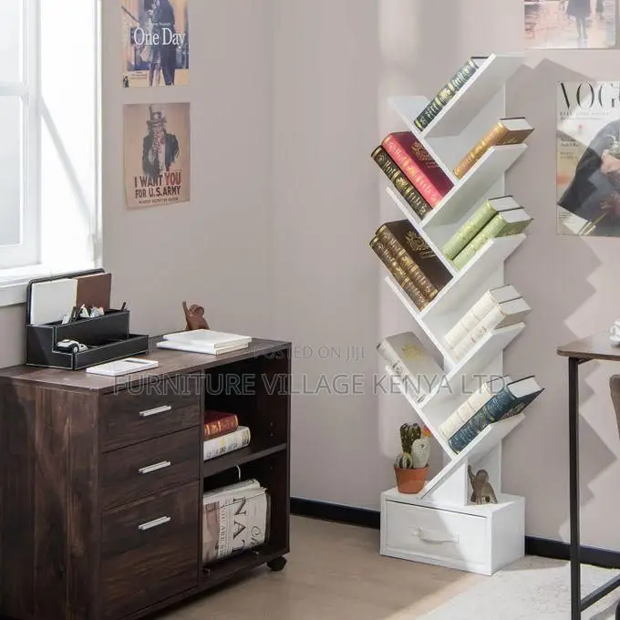 Office Bookshelf; Tree Shaped Office Storage Bookcase