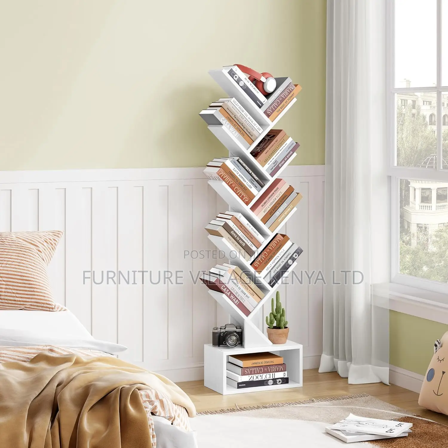 Office Bookshelf; Tree Shaped Office Storage Bookcase
