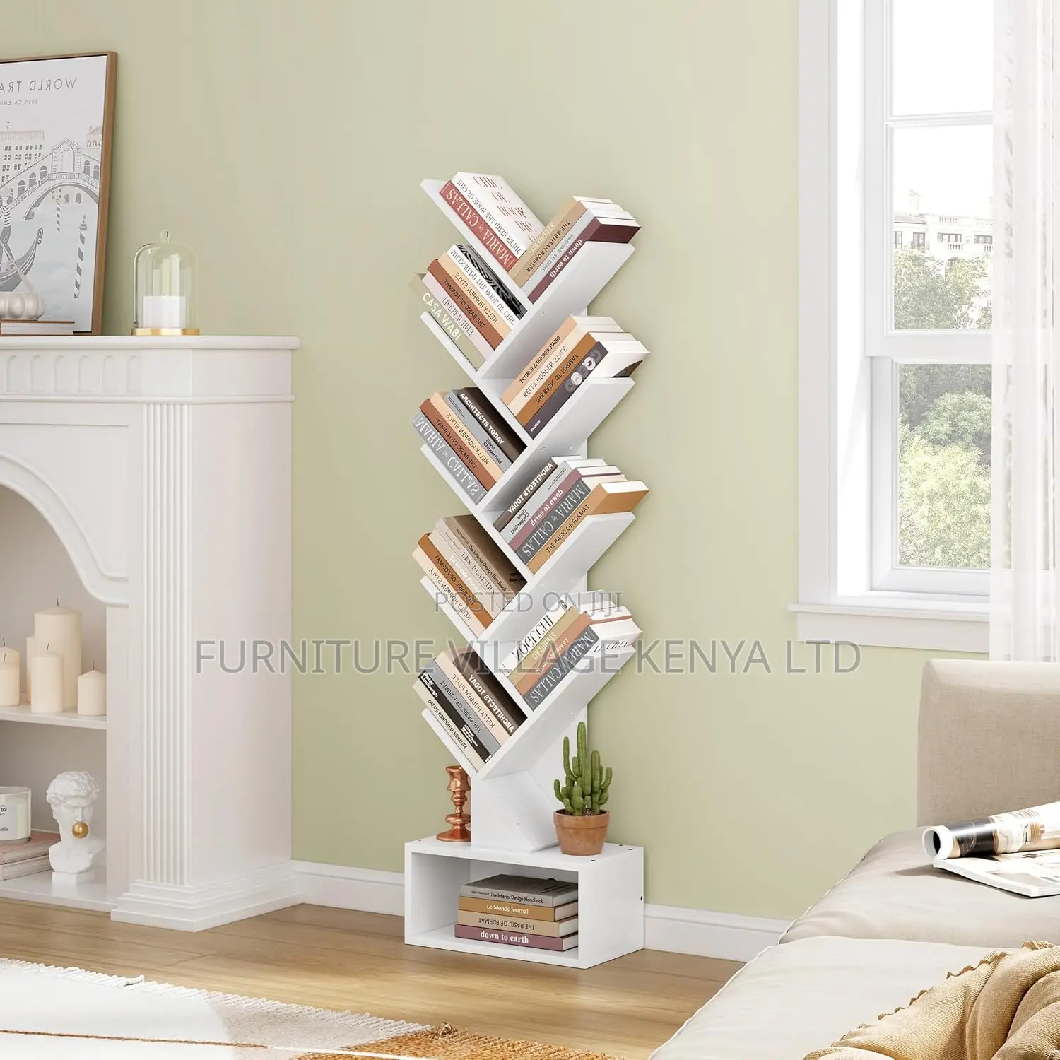 Office Bookshelf; Tree Shaped Office Storage Bookcase