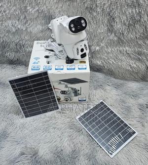 Dual Lens Solar CCTV Camera 6mp Long Battery Backup Solar Camera - thumbnail 2