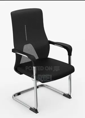 Office Geust Chair : Sled Base Ergonomic Mesh Office Visitor Chair