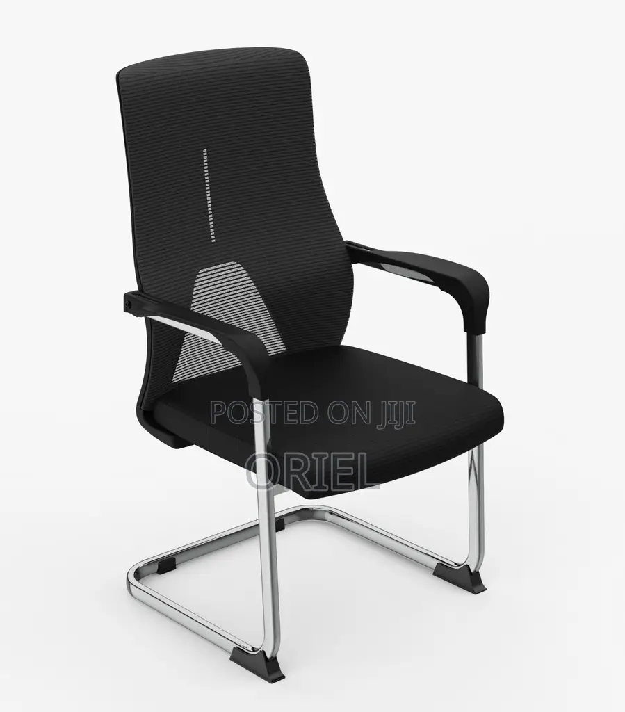 Office Geust Chair : Sled Base Ergonomic Mesh Office Visitor Chair