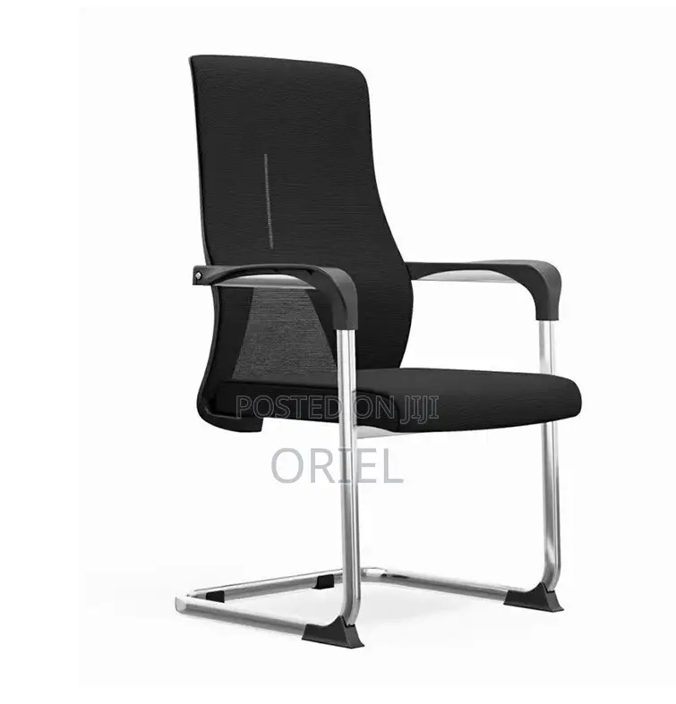 Office Geust Chair : Sled Base Ergonomic Mesh Office Visitor Chair