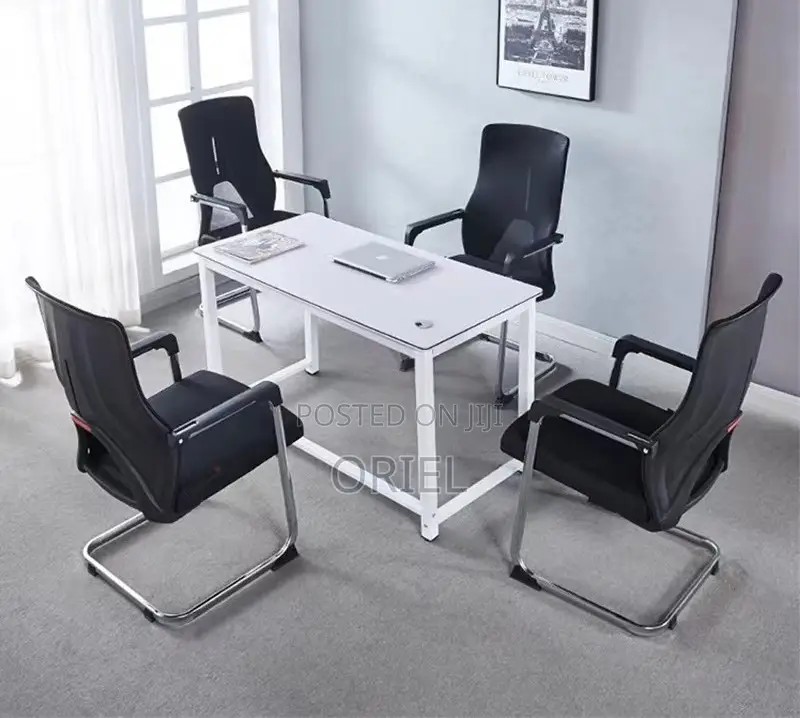 Office Geust Chair : Sled Base Ergonomic Mesh Office Visitor Chair